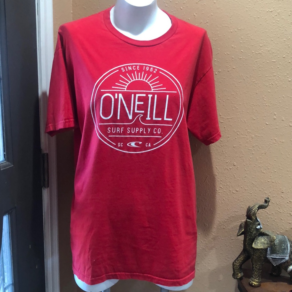 Oneill red mens graphic T-shirt